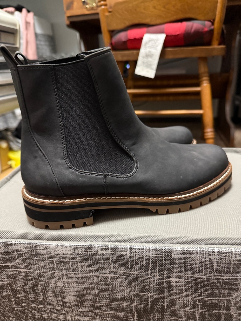 Women’s Black Chelsea Work Boots